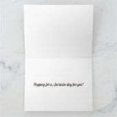 ホッピングハッピーフロッグ誕生日 カード (内部)