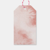 ホッピングバニー感謝していガールベビーシャワー ギフトタグ (裏面)