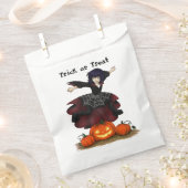ホッピングヘーゼル・ハロウィンお菓子入れ袋 フェイバーバッグ (クリップ留めされた状態)