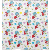 ホッピーなカエルのアイテムのパターン シャワーカーテン (正面)