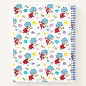 ホッピーなカエルのアイテムのパターン ノートブック (裏面)