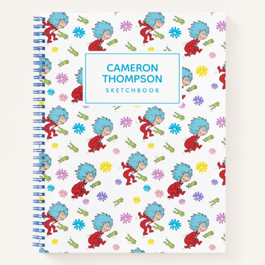 ホッピーなカエルのアイテムのパターン ノートブック (正面)