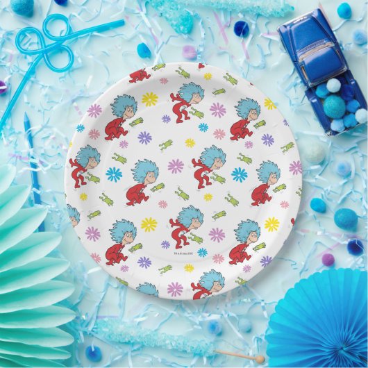 ホッピーなカエルのアイテムのパターン ペーパープレート (パーティー)