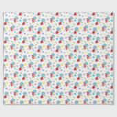 ホッピーなカエルのアイテムのパターン ラッピングペーパー (フラット)