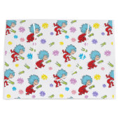 ホッピーなカエルのアイテムのパターン ラージペーパーバッグ (正面)