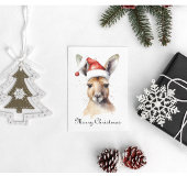 ホッピーなホリデー、クリスマスカンガルーのカスタム シーズンカード