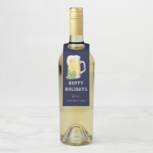 ホッピーなホリデー パーソナライズビールボトルハンギング ボトルネックタグ (ボトル)