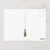 ホッピーな日にグリーンビールを飲むボトル ポストカード (裏面)