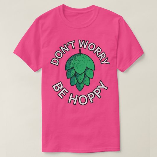 ホッピーになる心配なしクラフトビール好き Tシャツ (デザイン正面)
