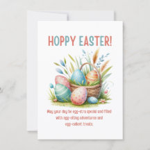 ホッピーのイースターの水の色の卵をバスケットに入おもしろいれる