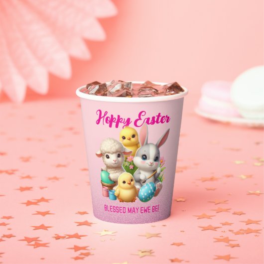 ホッピーのイースターキュートなバニー絵を描チックラムズ卵 紙コップ (インサイチュ)
