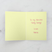 ホッピーのイースターバニーとイースターエッグ、花カード シーズンカード (内部)