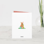 ホッピーのイースターバニーとエッグスフローラ カード (裏面)