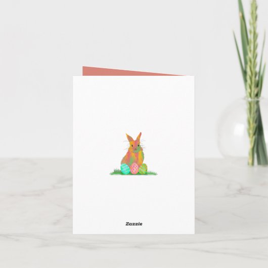ホッピーのイースターバニーとエッグスフローラ カード (裏面)