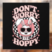 ホッピーのイースターバニーウサギを心配しない ウィンドウサイン (シート2)