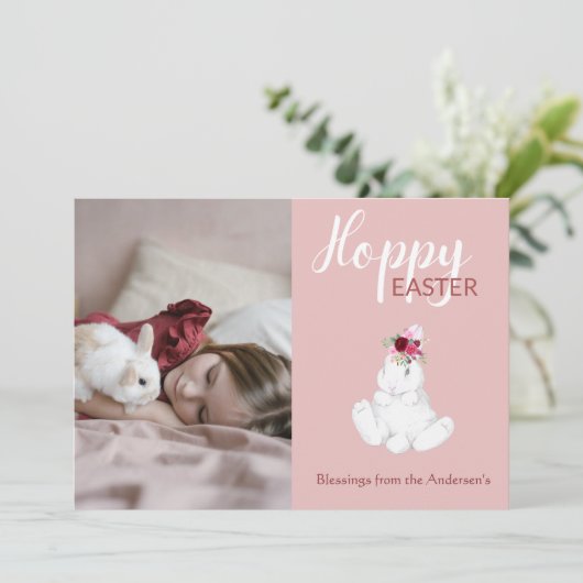 ホッピーのイースターバニーフローラ写真 シーズンカード (スタンド正面)