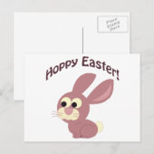 ホッピーのイースターピンクバニー シーズンポストカード (正面/裏面)