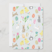 ホッピーのイースターブルーチと卵の狩り 招待状 (裏面)