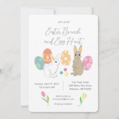 ホッピーのイースターブルーチと卵の狩り 招待状 (正面)