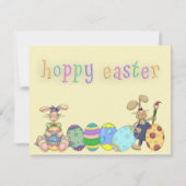 ホッピーのイースターボーイとガールバンニ絵を描ーズエッグ シーズンカード (正面)