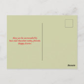 ホッピーのイースターラビットエッグ ポストカード (裏面)