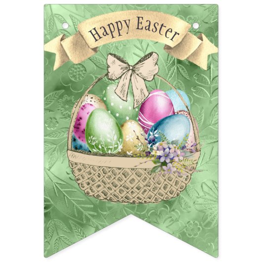 ホッピーのイースター祭りカラフル：バンティング旗 バンティングフラッグ (第1の旗)