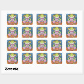 ホッピーのハロウィーンカエルSTICKERSシートスクエア スクエアシール (シート)