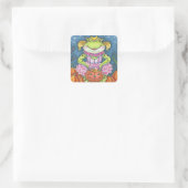 ホッピーのハロウィーンカエルSTICKERSシートスクエア スクエアシール (バッグ)