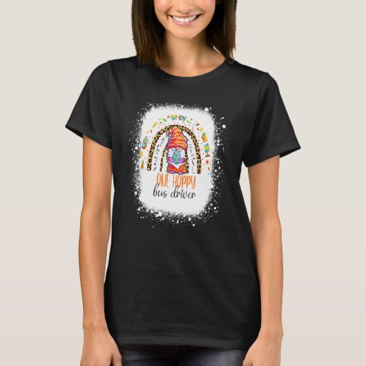ホッピーのバスドライバイースターヒョウ虹 Tシャツ (正面)