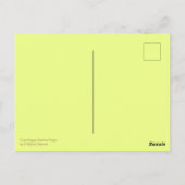 ホッピーのバレンタインデーおもしろいかわいい漫画のカエルハート ポストカード (裏面)