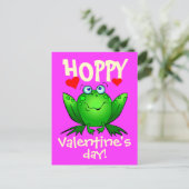 ホッピーのバレンタインデーのカガエルはがき シーズンポストカード (スタンド正面)