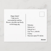 🐰ホッピーのピクレボールイースター、かわいい緑 ポストカード (裏面)