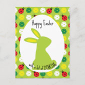 🐰ホッピーのピクレボールイースター、かわいい緑 ポストカード (正面)