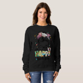 ホッピーのランチレディーカフェテリアスタッフイースターコーディネート スウェットシャツ (正面フル)