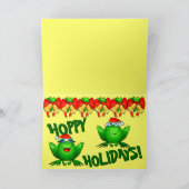 ホッピーの休日カートゥーンフロッグサンタハッツベル シーズンカード (内部)