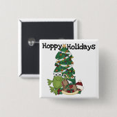 ホッピーの休日Tシャツ&ギフト 缶バッジ (正面&裏面)