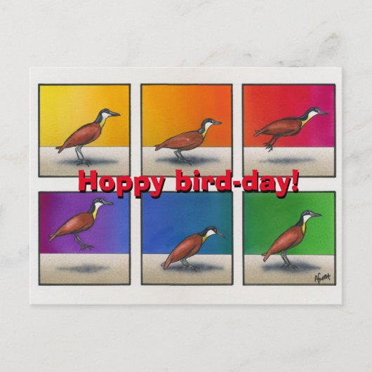 ホッピーの鳥の日！ ポストカード (正面)