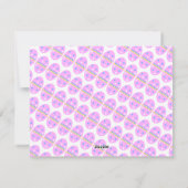 ホッピーイースターかわいいウサギの卵を編集可能 シーズンカード (裏面)