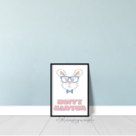 ホッピーイースタープリント可能春ウォールアート ポスター