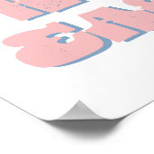 ホッピーイースタープリント可能春ウォールアート ポスター (角)