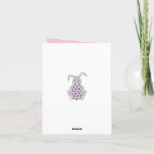 ホッピーハッピーイースターキュートバニーフローラ シーズンカード (裏面)