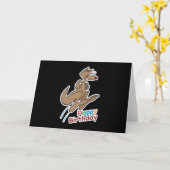 ホッピーハッピーバースデーカンガルー カード (黄色い花)