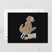 ホッピーハッピーバースデーカンガルー ポストカード (正面/裏面)