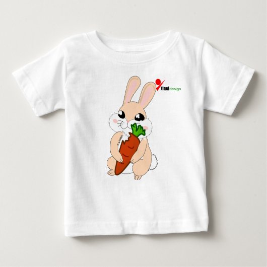 ホッピーバニーベビーTシャツ ベビーTシャツ (正面)