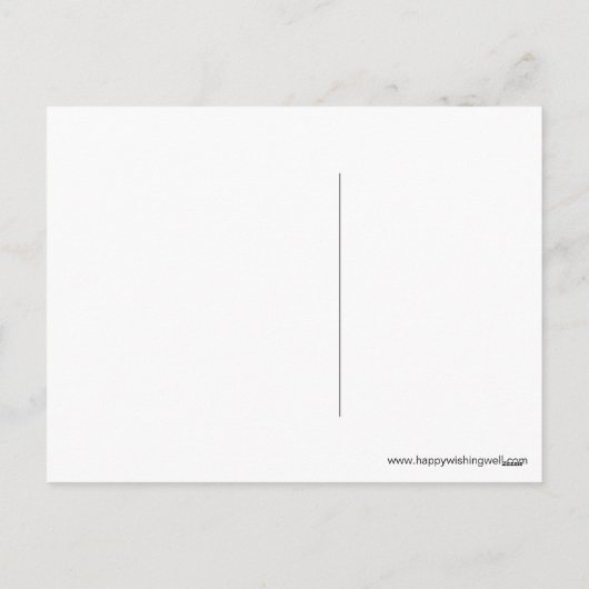 ホッピーバレンタインデー赤いハートカエル葉書 シーズンポストカード (裏面)