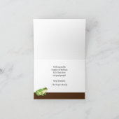 ホッピーパーソナライズされたパスソーバーホリデーグリーティングカード シーズンカード (内部)