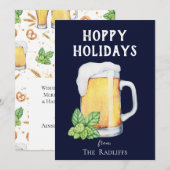 ホッピーホリデー ビールマグ フラット ブルー ホリデーカード (正面/裏面)