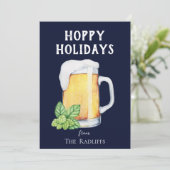 ホッピーホリデー ビールマグ フラット ブルー ホリデーカード (スタンド正面)