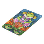 ホッピー型ハロウィーンバレリーナ、プリンセスカエル磁石 マグネット (左側)