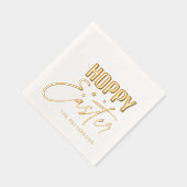 ホッピー復活書台本パーソナライズされた名 箔ナプキン (右)